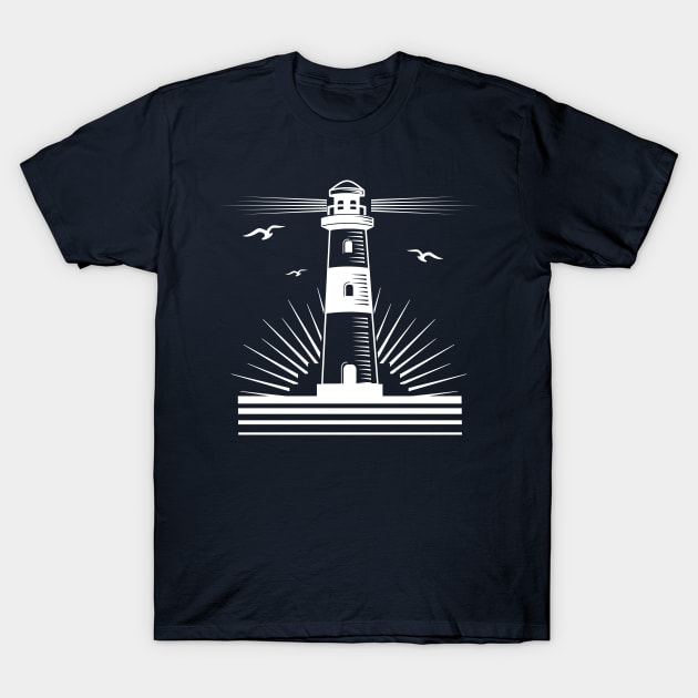 lighthouse by the sea T-Shirt by Bianka